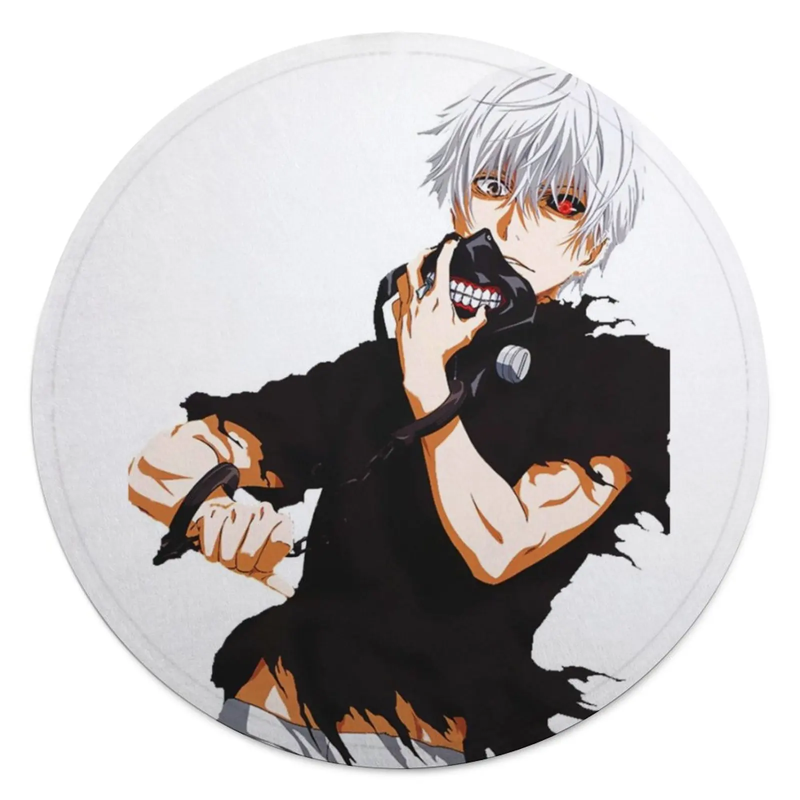 

Kaneki Ken Blanket Tokyo Ghoul Funny Round Fleece Blanket Outdoor Soft Cheap Bedspread