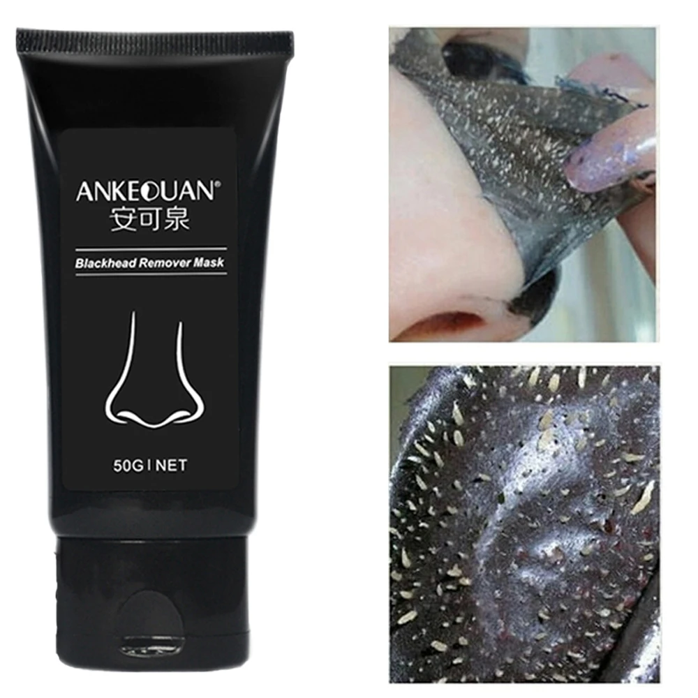 

Blackhead Remover Face Mask Oil-Control Nose Black Dots Peel-Off Mask Acne Deep Cleansing Pore Strip for Women Skin Care