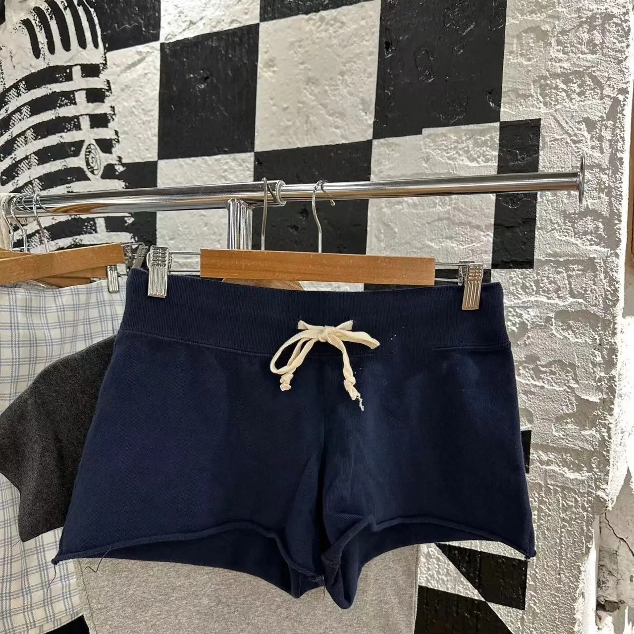 Шорты женские узкие на шнуровке удобные повседневные штаны домашняя спортивная