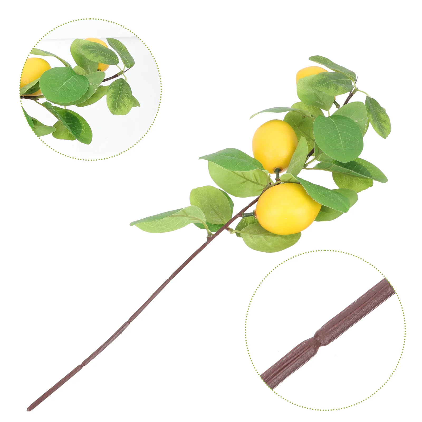 

Chic Imitation Plastic Lemon Cutting Branch Home Decor for Art Decoration