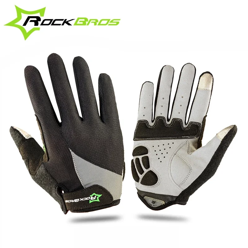 

ROCKBROS Bicycle Bicicleta Cycling Touch Screen Gloves Breathable Non-Slip Bike Cycle Full Finger Ciclismo Luvas For Smartphone