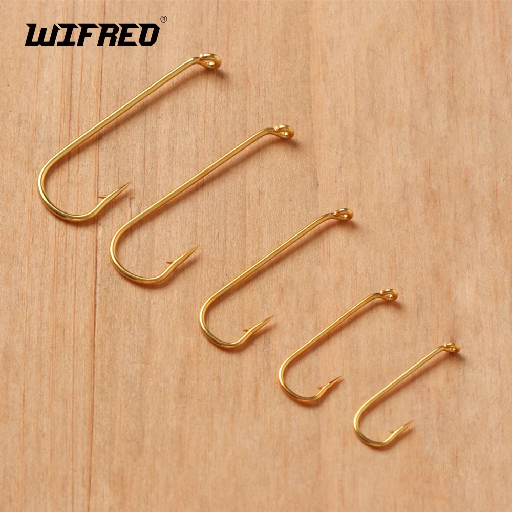 WIFREO 500 шт. #8 - #1 длинный хвостовик микро зубчатая Нимфа Bugger Стример Летать