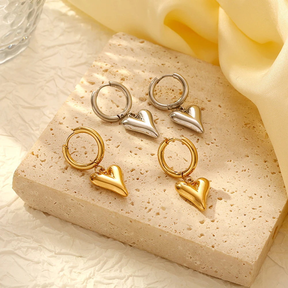 BenS 3 стиля маленькие серьги-кольца из нержавеющей стали золотого цвета