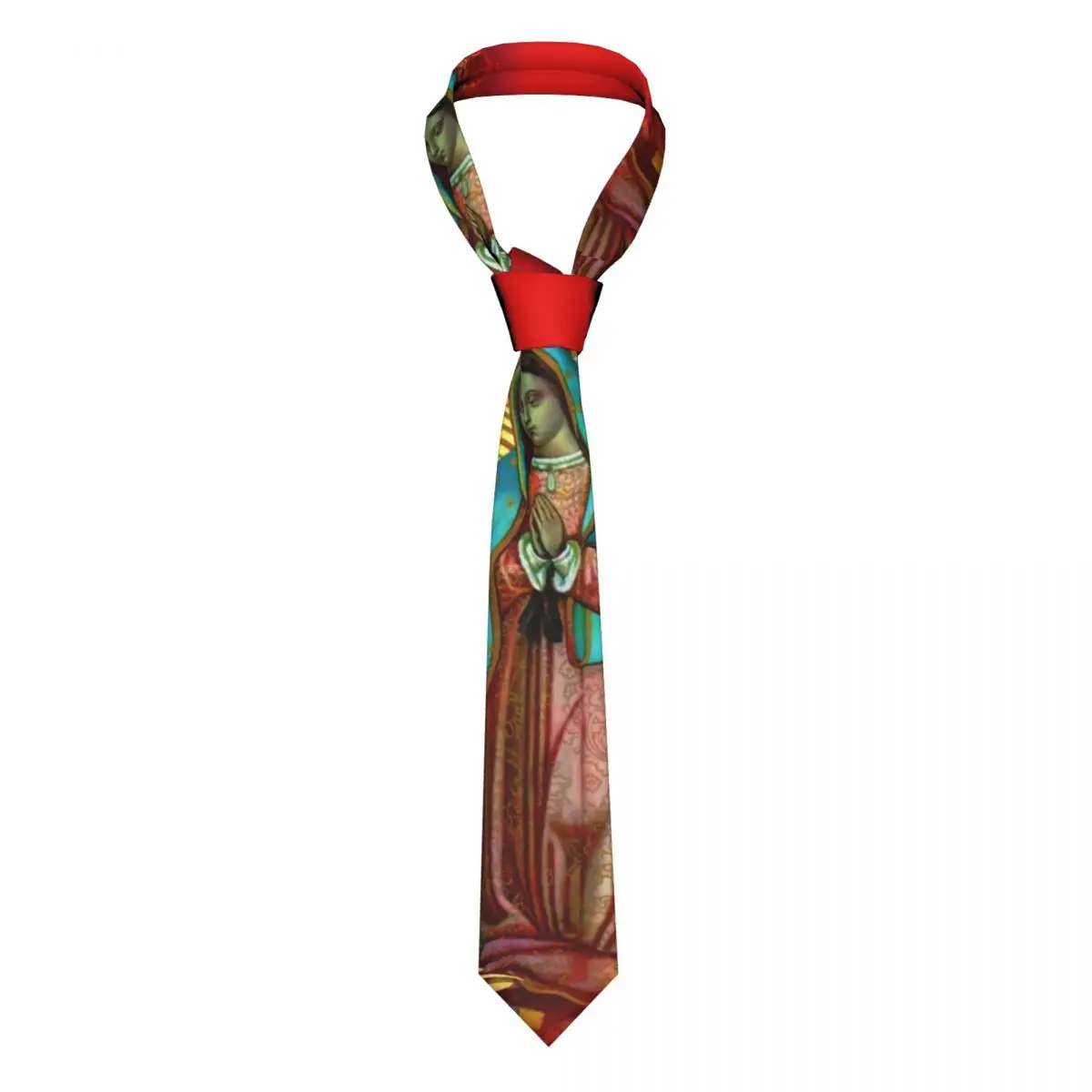 

Virgin Mary Tie Our Lady of Guadalupe Blouse Design Neck Ties Office 8CM Gift Men Cravat
