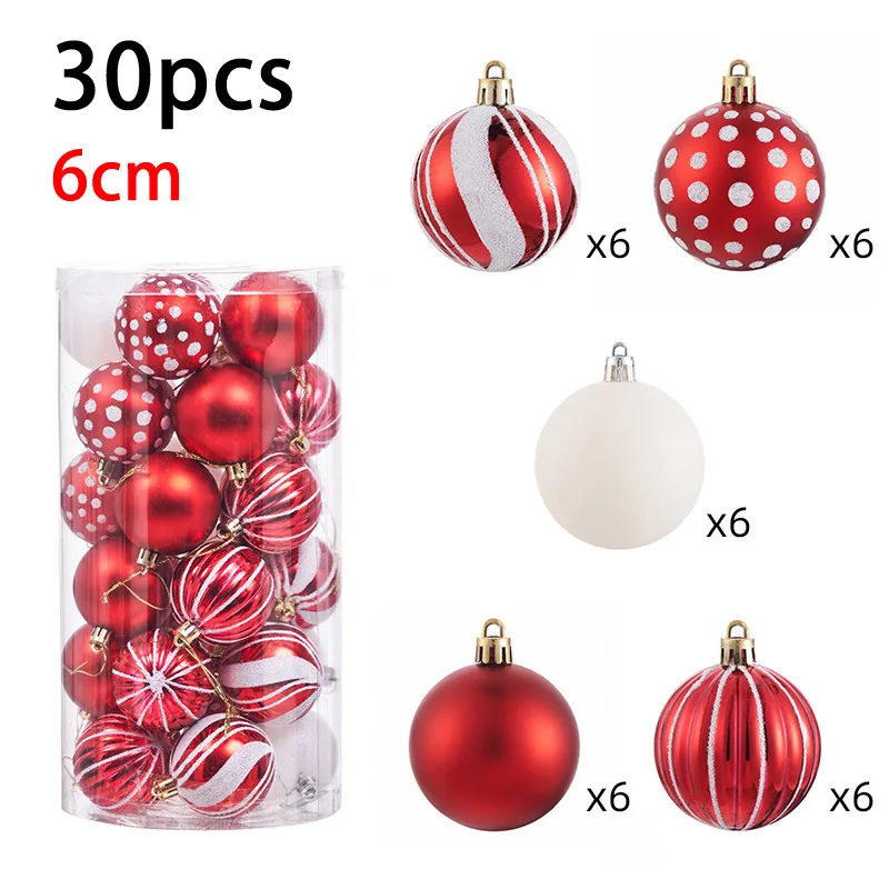 

Рождественские шары 24 шт. 6 см