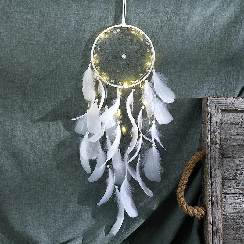 

Dream catcher wind chimes art chimes home craft dream catcher hanging ornaments bedroom ornaments gifts feathers
