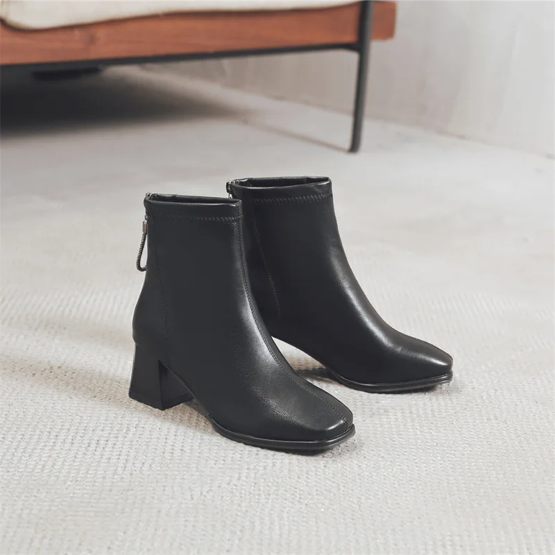 

Сапоги женские на плоской платформе, с молнией и резиновой подошвой