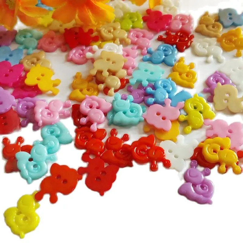 100 шт./партия, разноцветные пуговицы для рукоделия