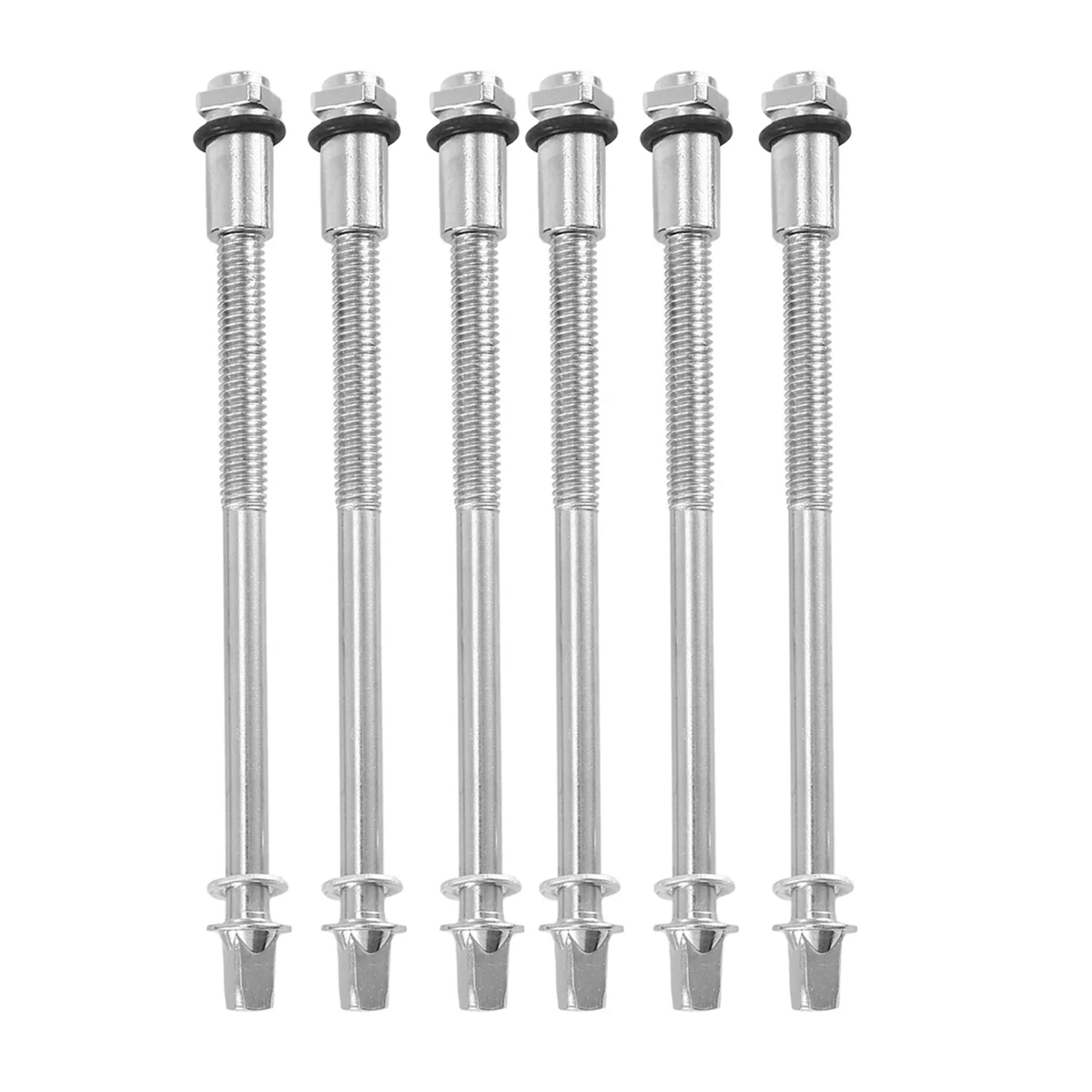 

6Pcs Drum Tension Rods 9CM Metal Drum Hoops Short Screw Snare Drum Hardware
