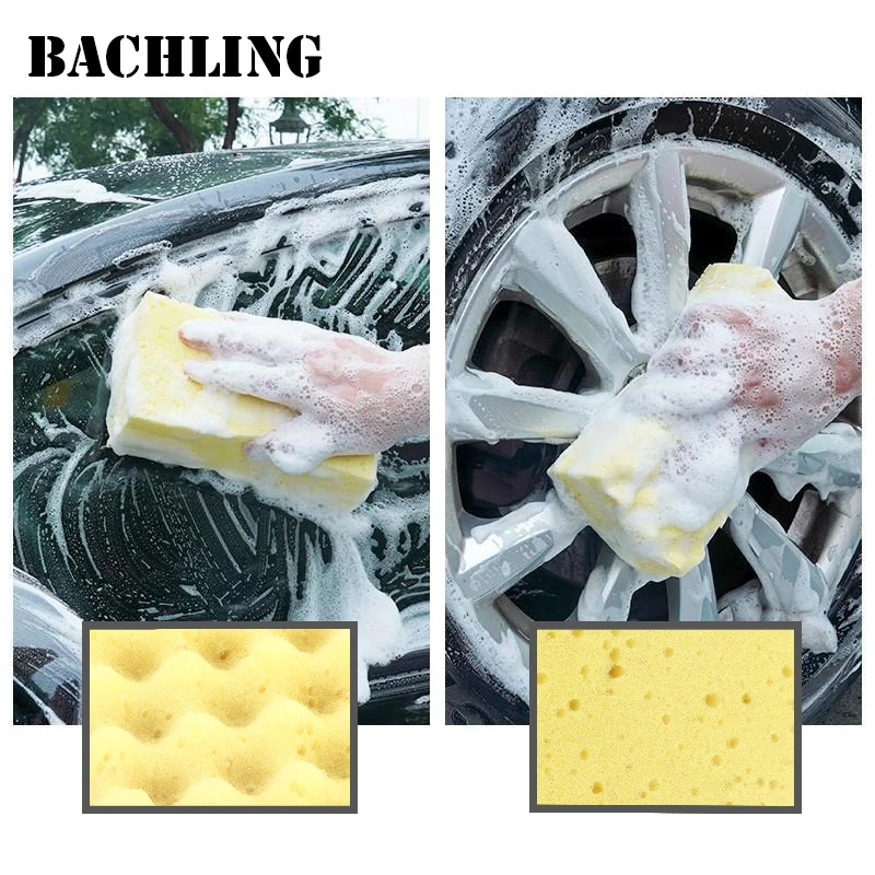 Большая губка для мытья автомобиля блок чистки кузова удаление пятен волнная