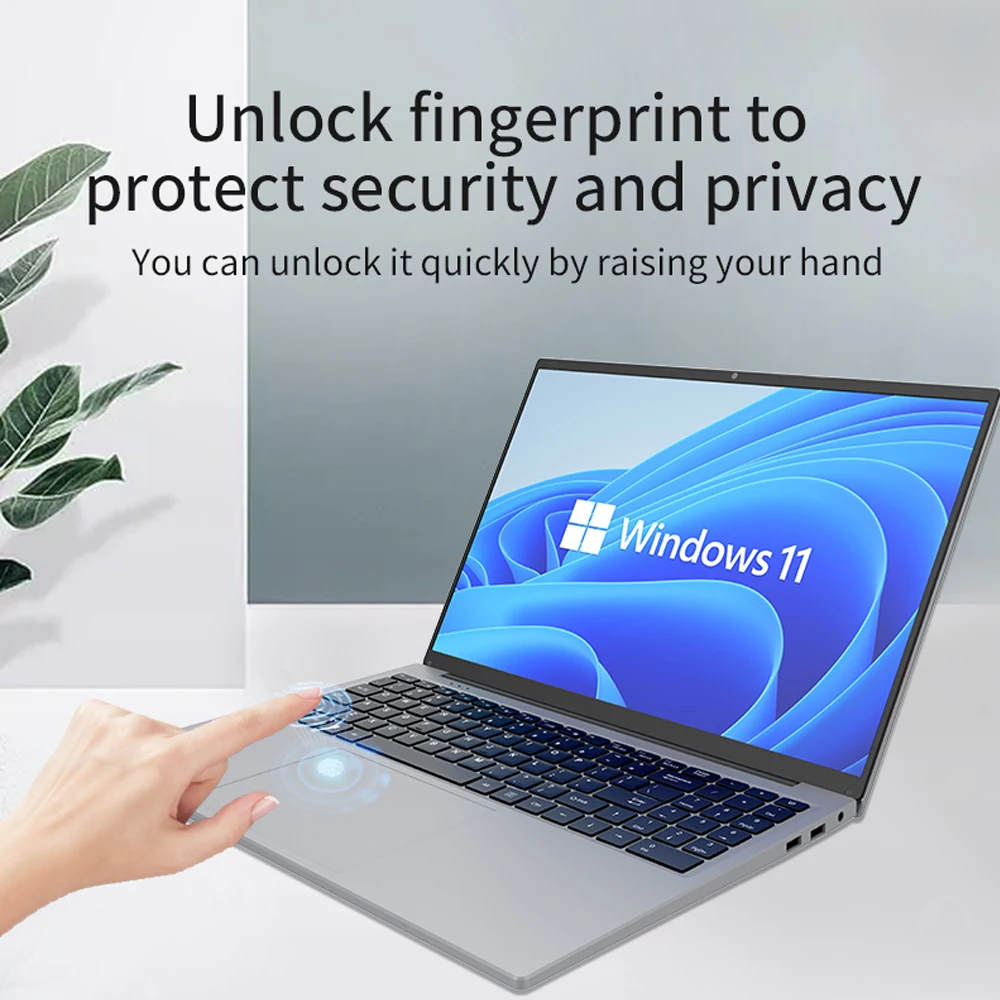 Новый 16-дюймовый ноутбук Intel N5105 32 ГБ ОЗУ 2 ТБ SSD DDR5 Windows 11 разблокировка отпечатков