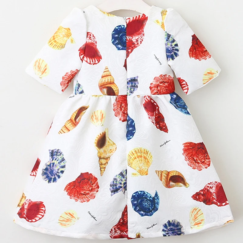 Платья для девочек LOVE DD &amp MM Весенняя детская одежда с принтом в виде ракушек и