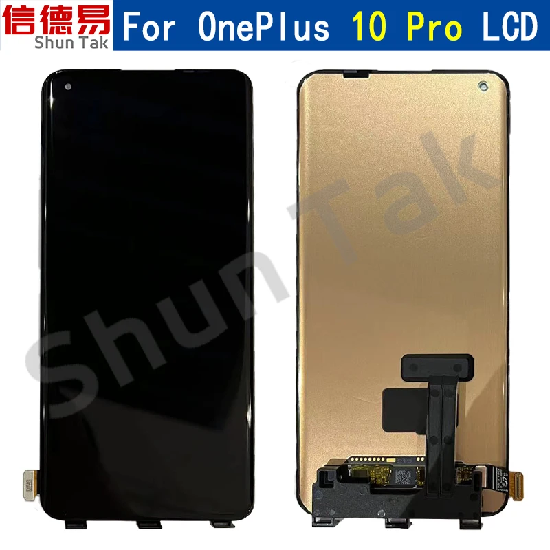 

100% Tested Amoled For Oneplus 10 Pro LCD Display Touch Screen Digitizer Assembly Replacement Screen 1+10 Pro NE2210 LCD