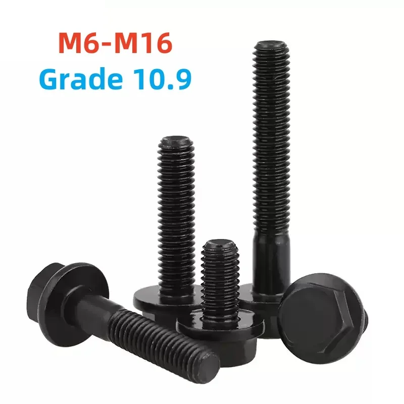 Стальные шестигранные болты черного цвета M6 M8 M10 M12 M16