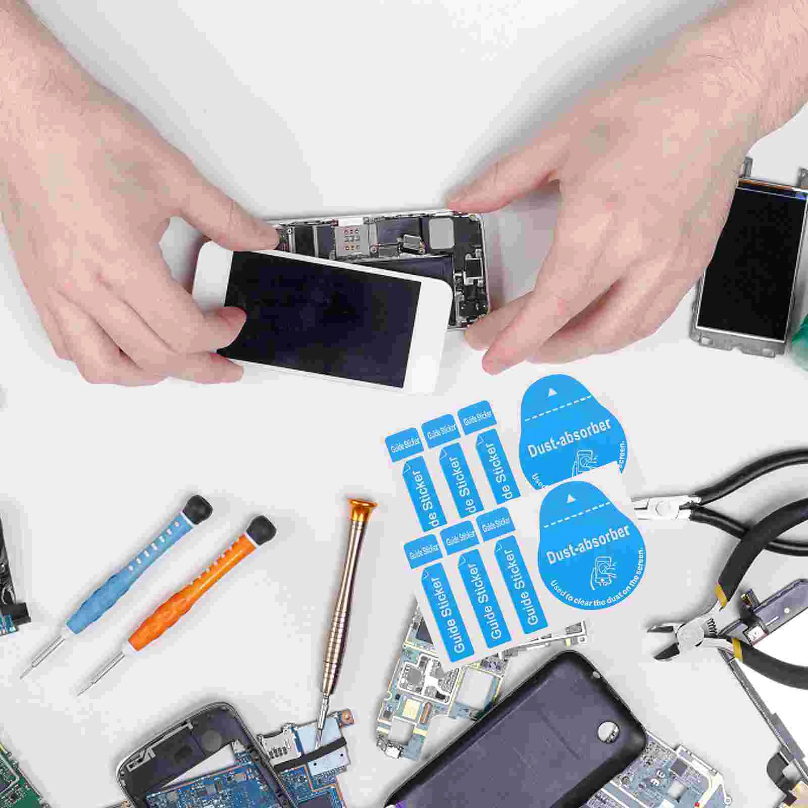 400 шт. пленка для планшета наклейка удаления пыли наклейки абсорбер электронные