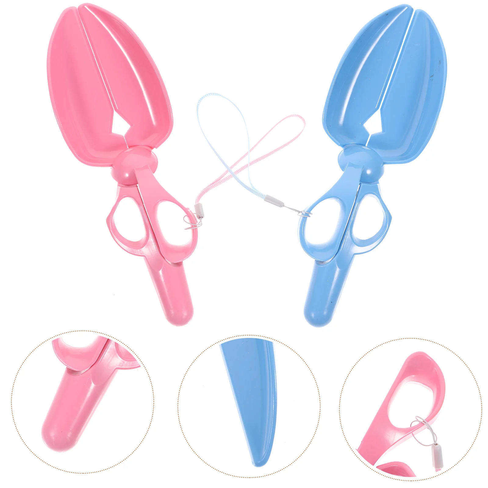 

1 Scissor Useful Pick Clamp Pet Waster for Kitten Cat