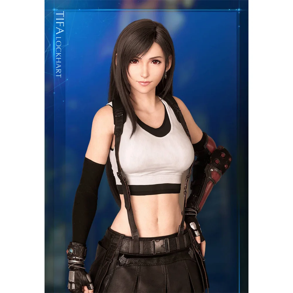 Набор из 3 карт Final Fantasy VII с Тифой, Эрис и милыми аниме-девушками из классической коллекции игровых карт.