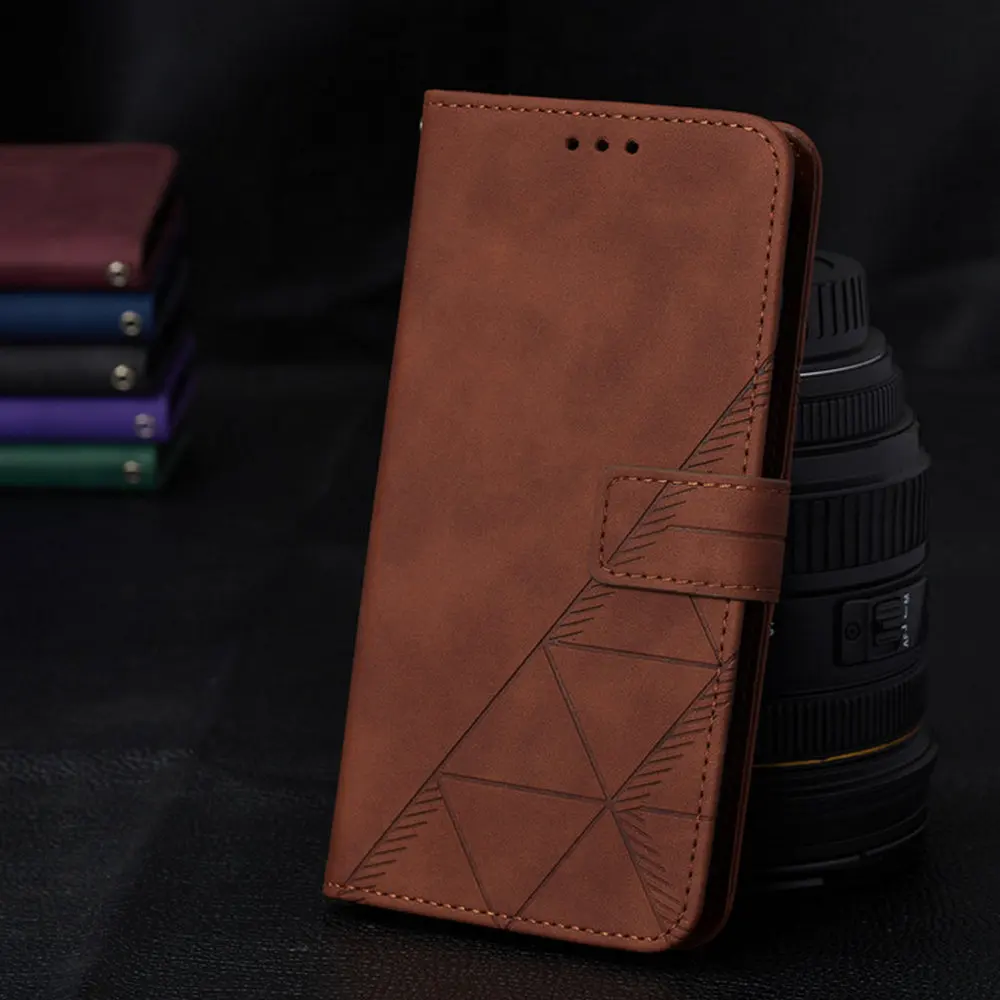 

Luxury Case For OPPO Realme GT Master 5G 2021 Flip Case Geometric Leather Texture Wallet Magnetic Cover Realme GT Master Funda