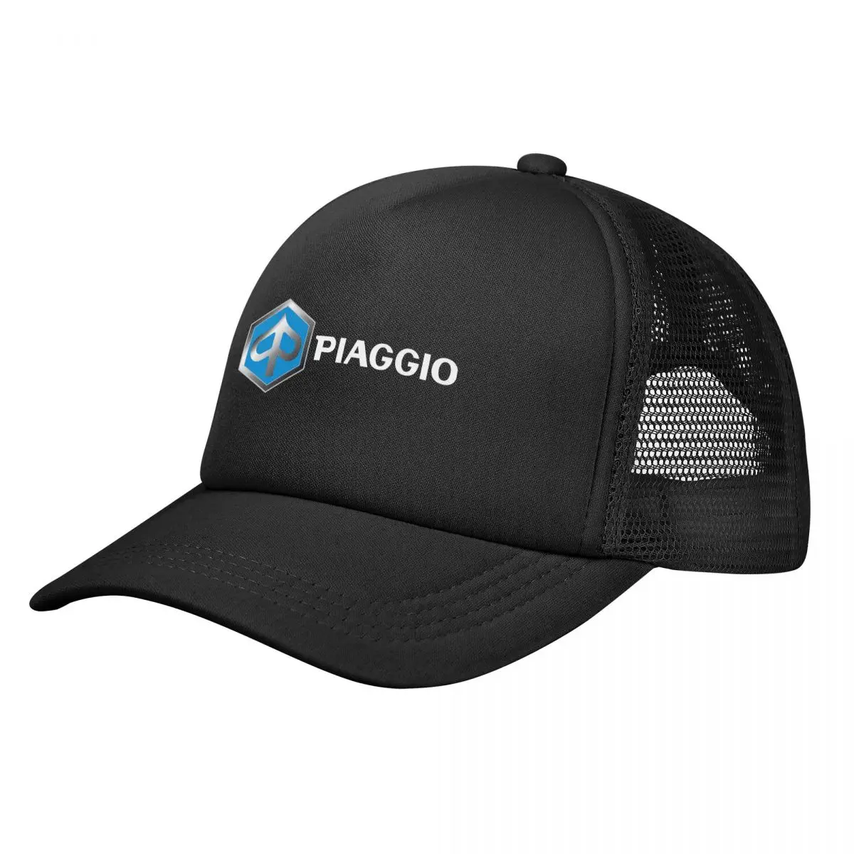 

Vespa Piaggio Logo Stretchy Trucker Hat Mesh Baseball Cap Adjustable Snapback Closure Hats for Men Women Comfortable Breathable