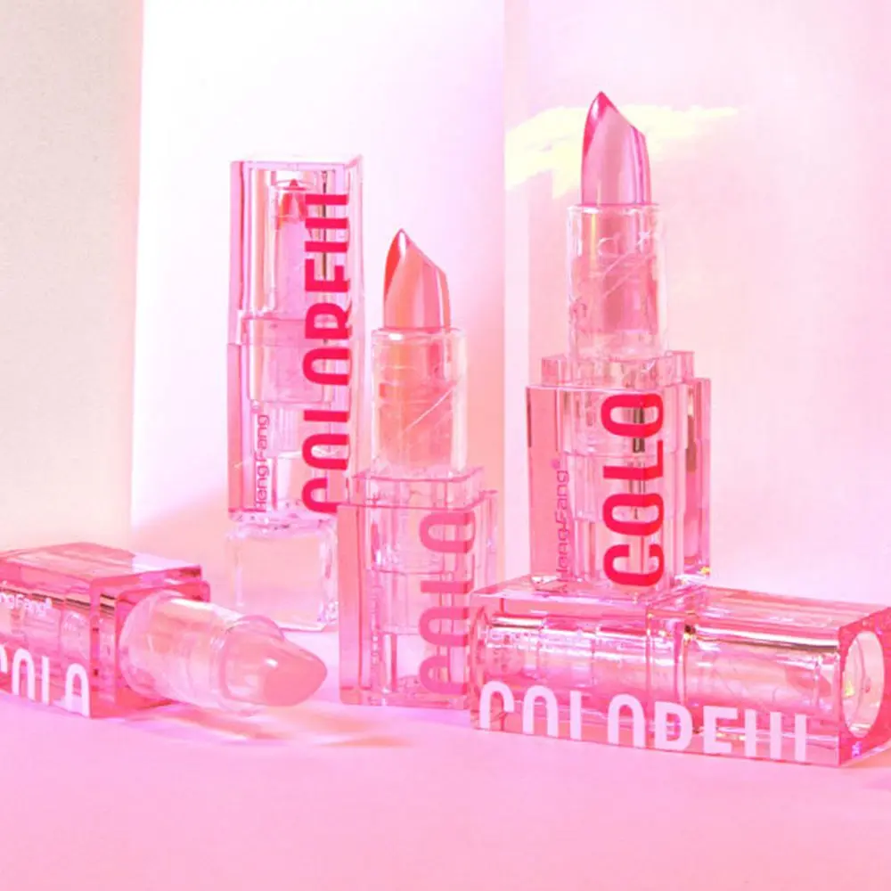 

Shining Transparent Color Changing Lipstick Long Lasting Moisturizing Nourishing Lip Care Natural Jelly Lip Stick