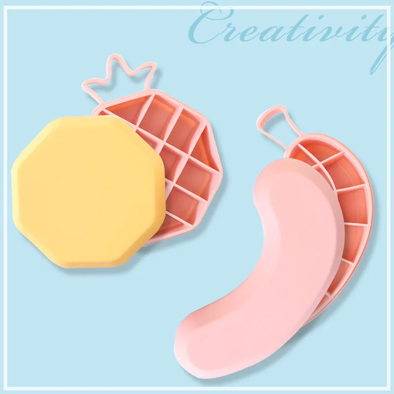 

Силиконовый поднос для льда «сделай сам», форма в форме фруктов, форма для льда, детская дополнительная коробка для еды с крышкой, кухонные а...