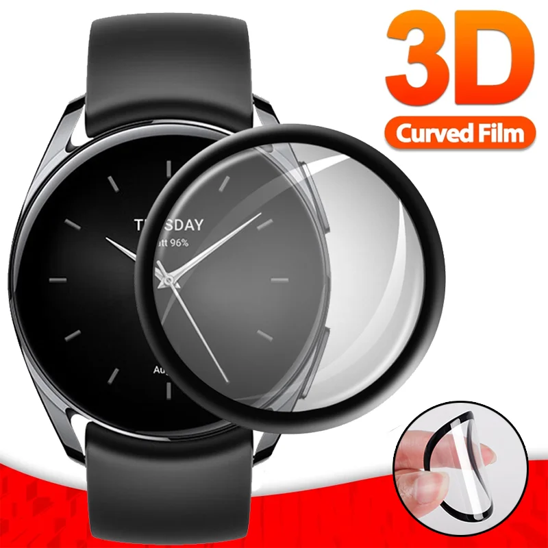

Защитная пленка для умных часов Xiaomi Watch S2 3D, 5 шт.