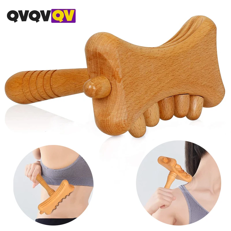 Деревянные Массажные Инструменты Гуа Ша Для Лечения Тела Лимфодренаж