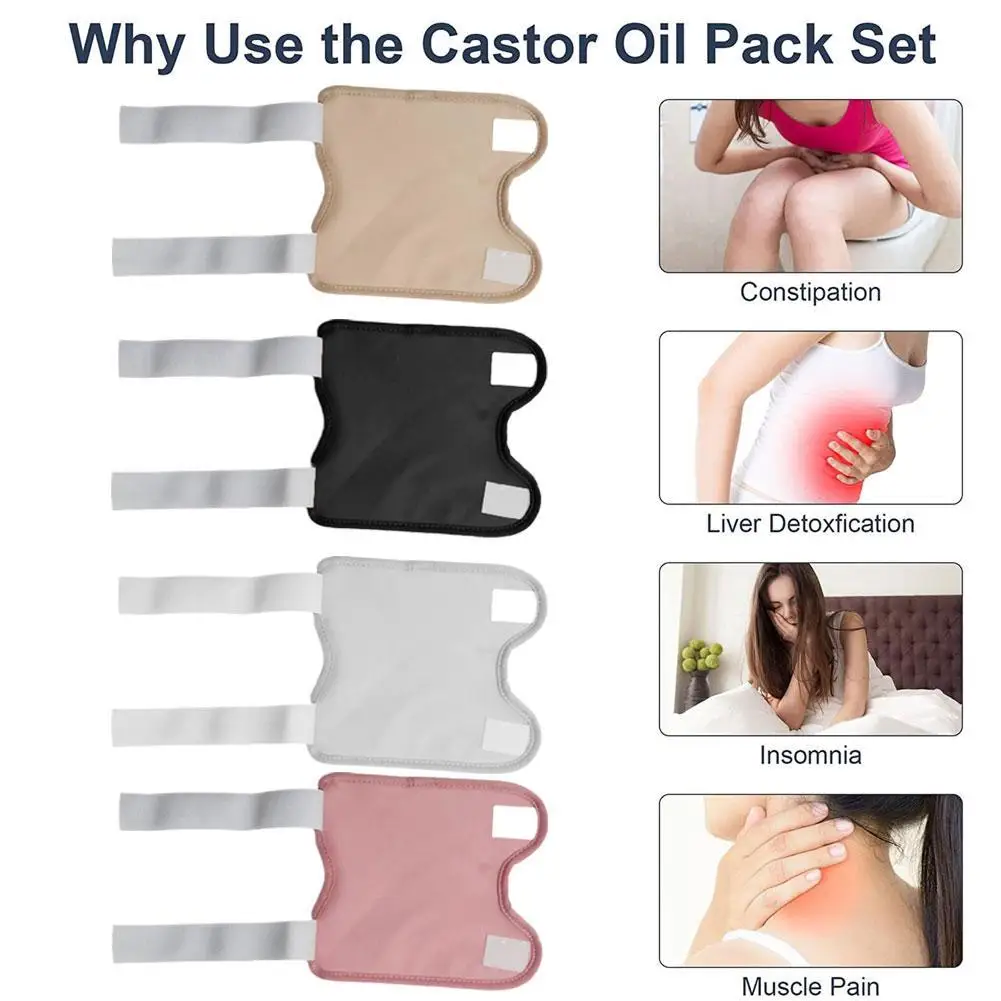 

Castor oil package essential oil care auxiliary package soft wool sleep self-help conditioning belt abdominal band