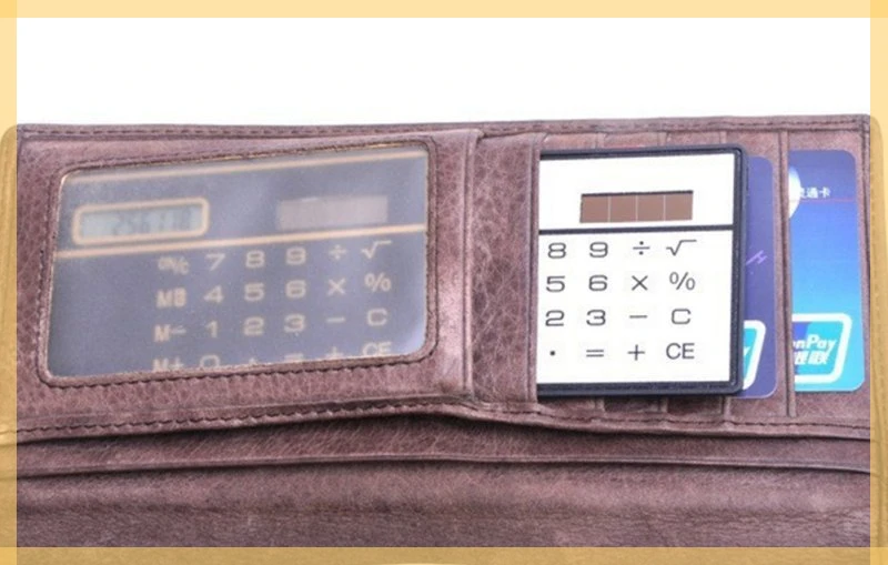 

Credit Card Cheap Solar Power Pocket Calculator Novelty Small Travel Compact wholesale