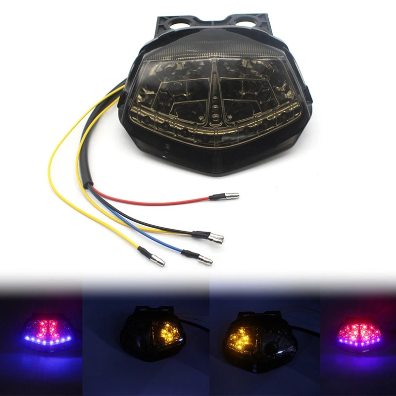 

Motorcycles Black Rear Tail Light Brake Turn Signals Integrated LED Light For Kawasaki Ninja 250 R 250R EX250 2008-2017