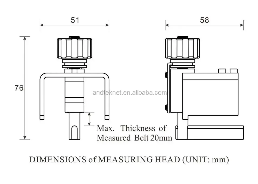 Цифровой измеритель натяжения ремня BTT 2880 фоторасстояние 0-77 кг 0-вроде