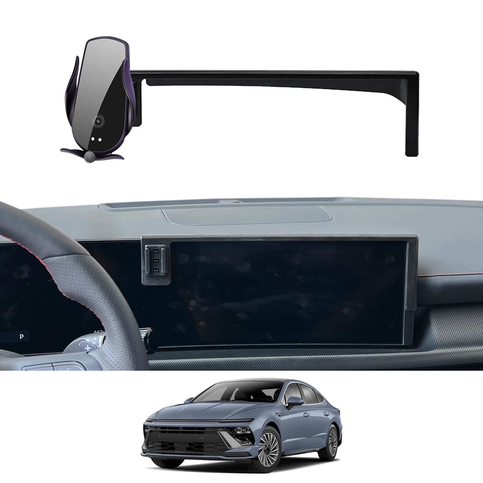 Для Hyundai Sonata 2024 2025 N-line держатель телефона экран фиксированный навигационный