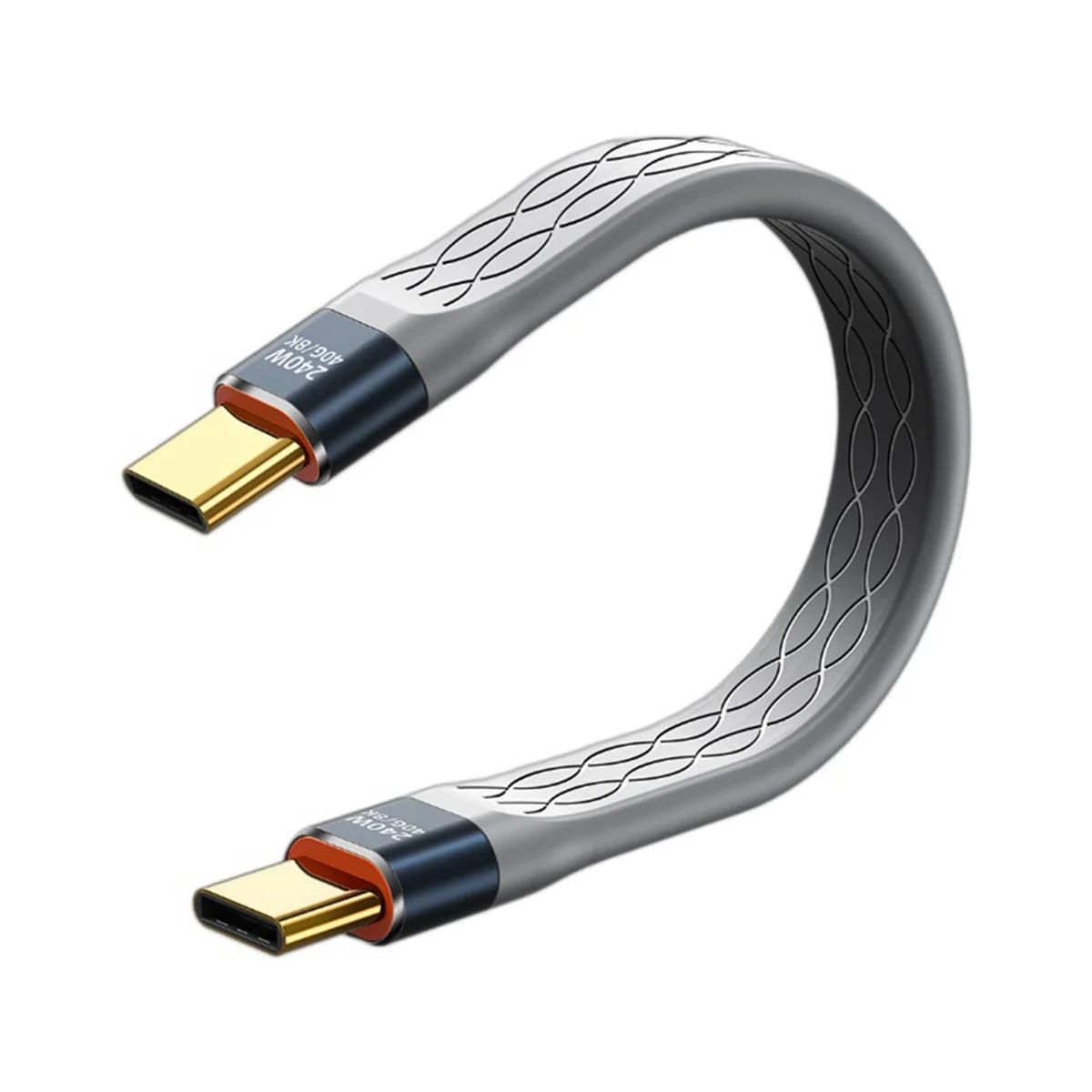 USB4 Кабель для передачи данных 40 Гбит/с USB C — Type Короткий кабель PD 240 Вт 8K 60 Гц Thunderbolt