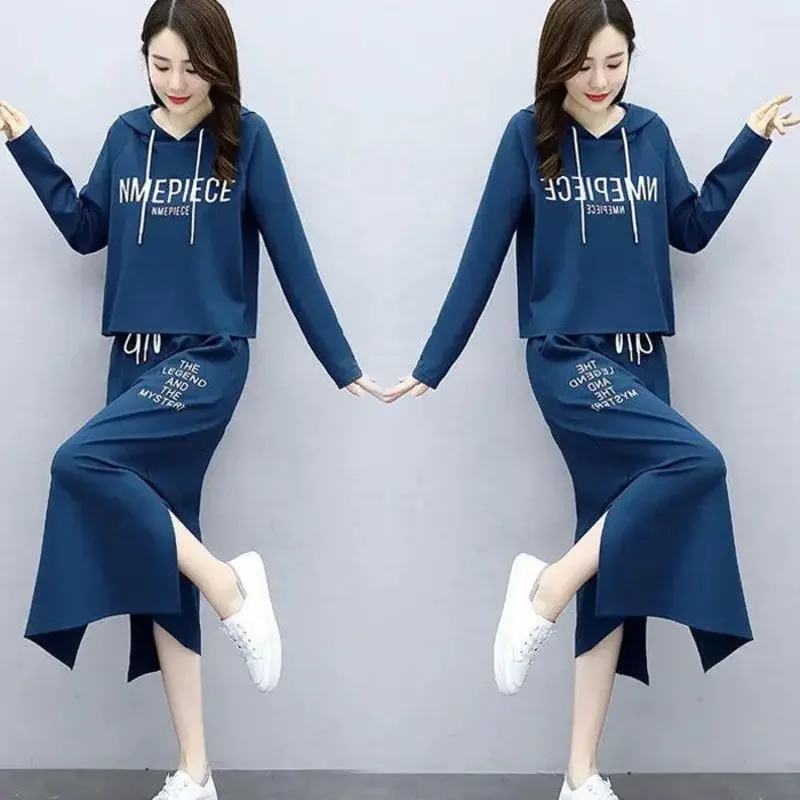 Женские повседневные платья 2025 года костюм весна-осень новая свободная модная