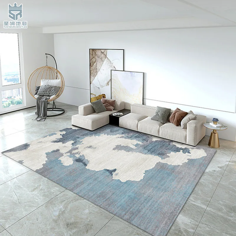 

Modern Geometric Anti-Slip Carpet Full Covering Living Room Carpet Home Decor Study Room Carpet, Customizable Carpet