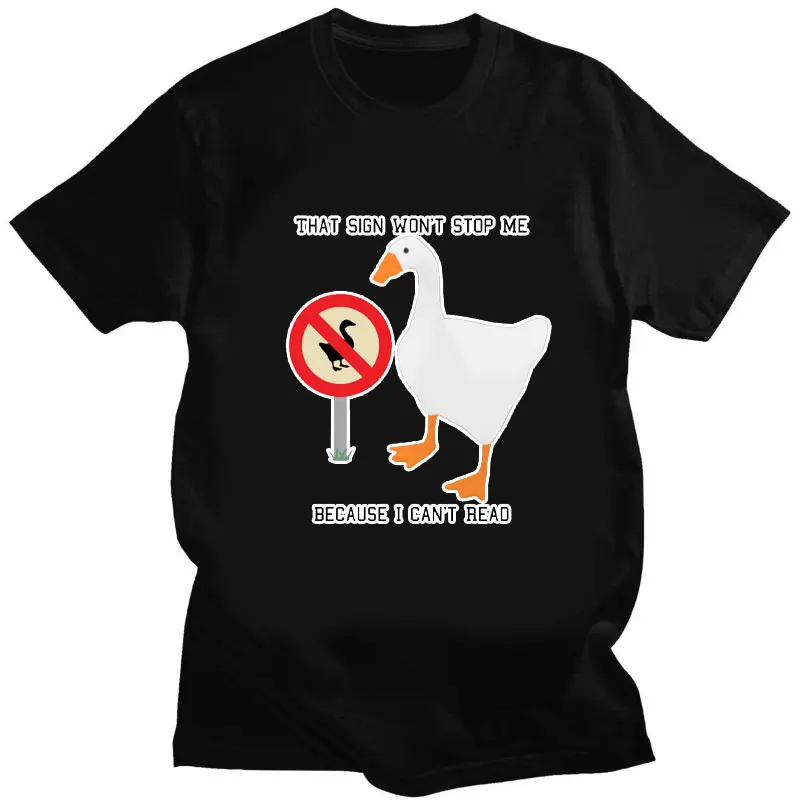 

Peace Has Never Had An Option for New Men's Printed T-shirt Funny Duck Short Sleeve Casual Men's T-shirt Loose Top Street Wear