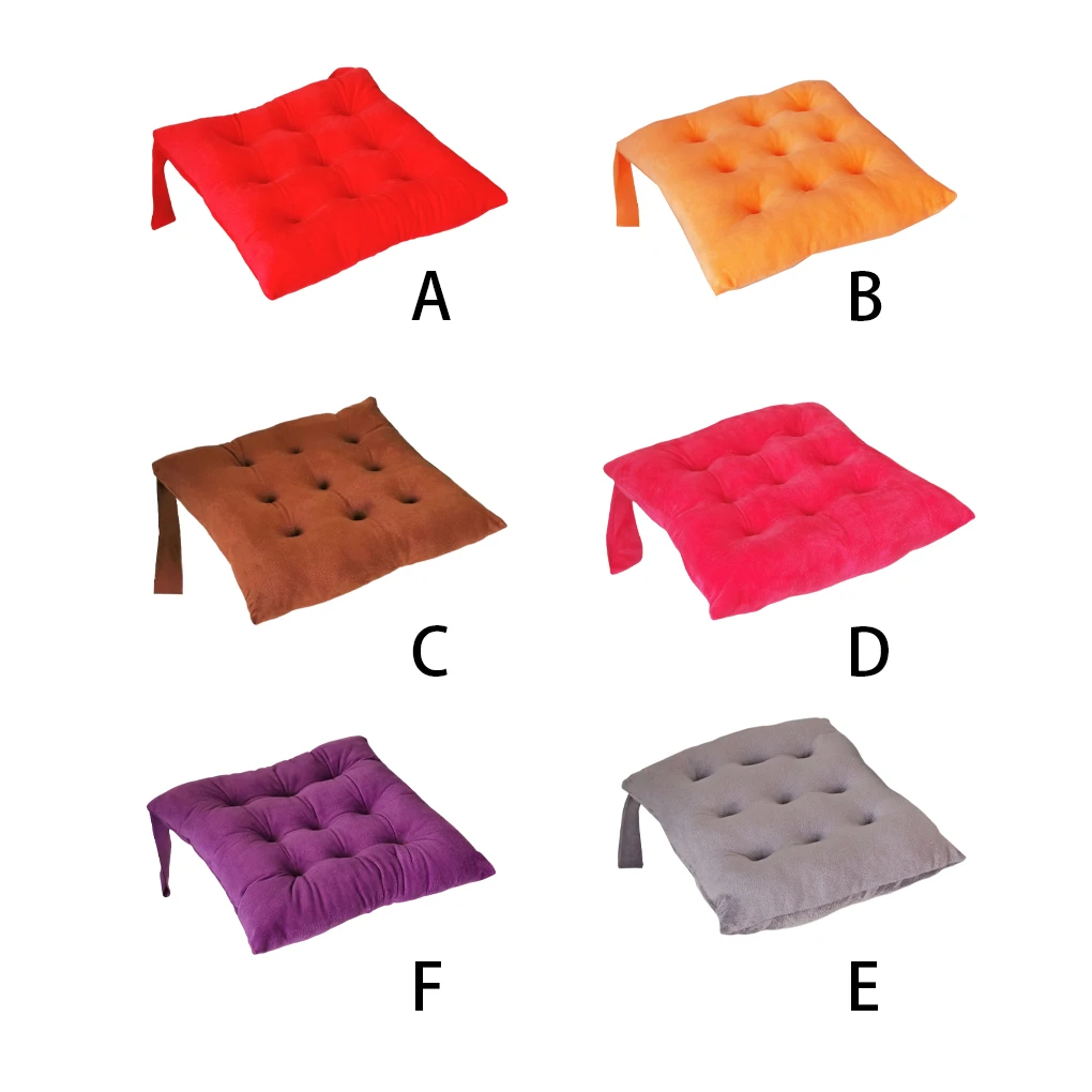 

40x40cm Seat Cushion Square Pads Square Mats Dining Chair Cushions Lightweight Decorative Sitting Sofa Pillows