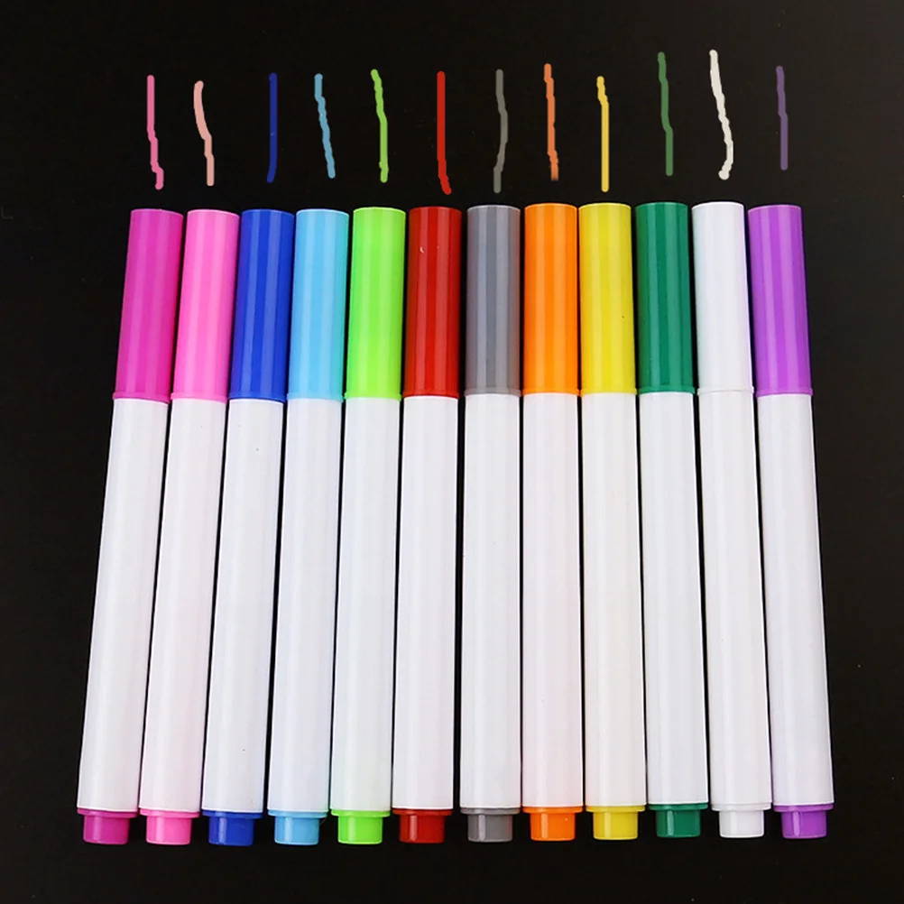 

Kids Picture Painting for Water-soluble Chalk Dustless Chalk Teaching Water-soluble Chalk 24Pcs Pens