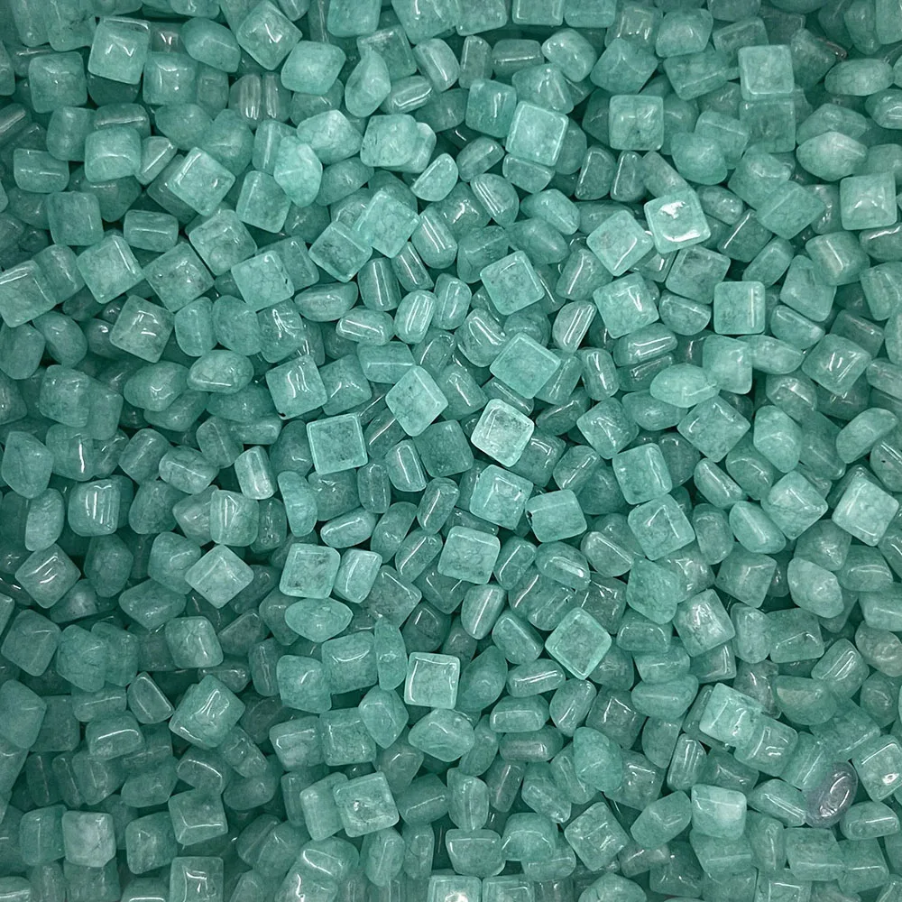 

Fashion new Square flat bottom 4MM Natural Stone Bead Charm high quality DIY cabochon beads for jewelry making accessories 50pc