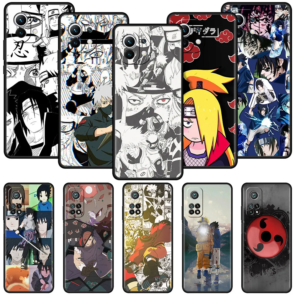 

Black Celular Case for Xiaomi Mi Poco X3 NFC M3 11T 5G 11 Ultra 9 Lite 12 10T Pro 9T Soft SmartPhone Funda Hokage Deidaras