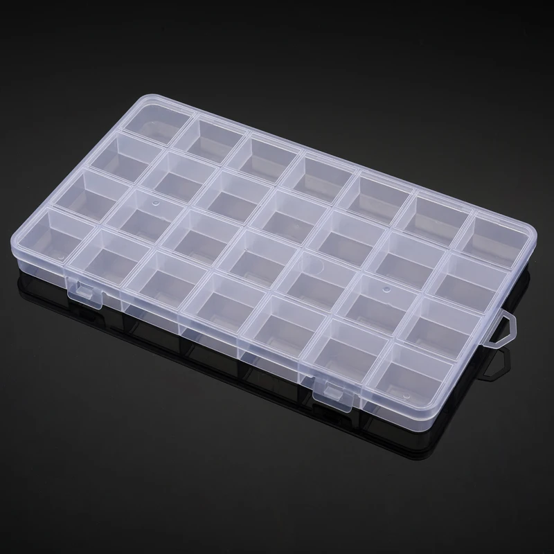 1 шт. многофункциональный прозрачный пластиковый органайзер коробка с сетками