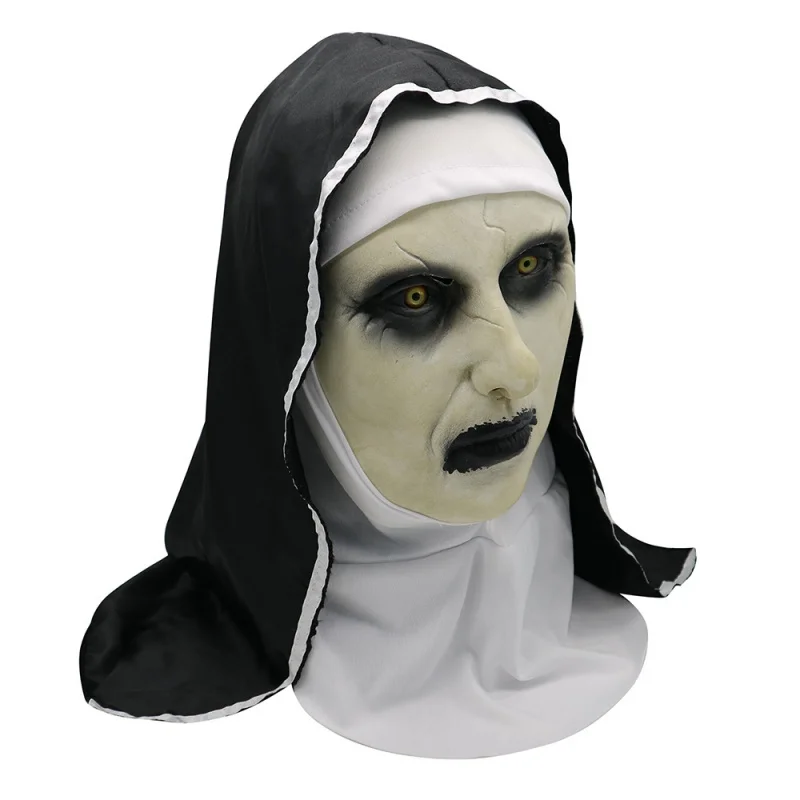 

Halloween New Grandma Latex Character Mask Head Cover Old Lady Bald Man Horror Nun