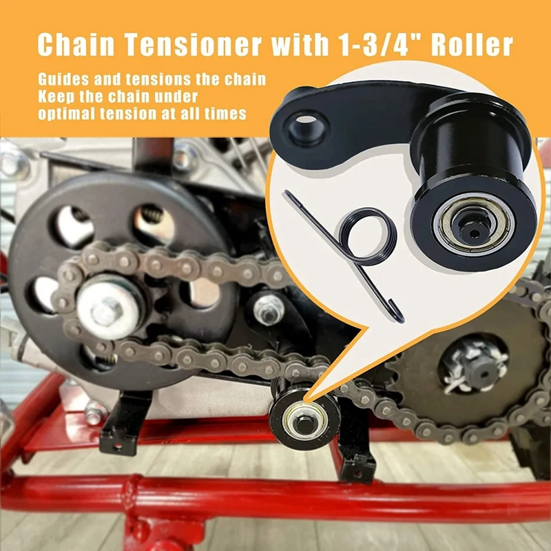 Chain Tensioner 1-3/4Inch Roller For 196Cc Mini Bike Coleman CT100U CT200U-EX BT200X Hensim Baja Massimo MB165 MB200 |