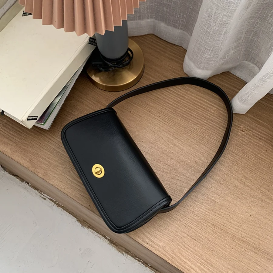 

Модная дизайнерская сумочка для подмышек ins из искусственной кожи, дамская сумка на одно плечо, французские винтажные Дамские кошельки