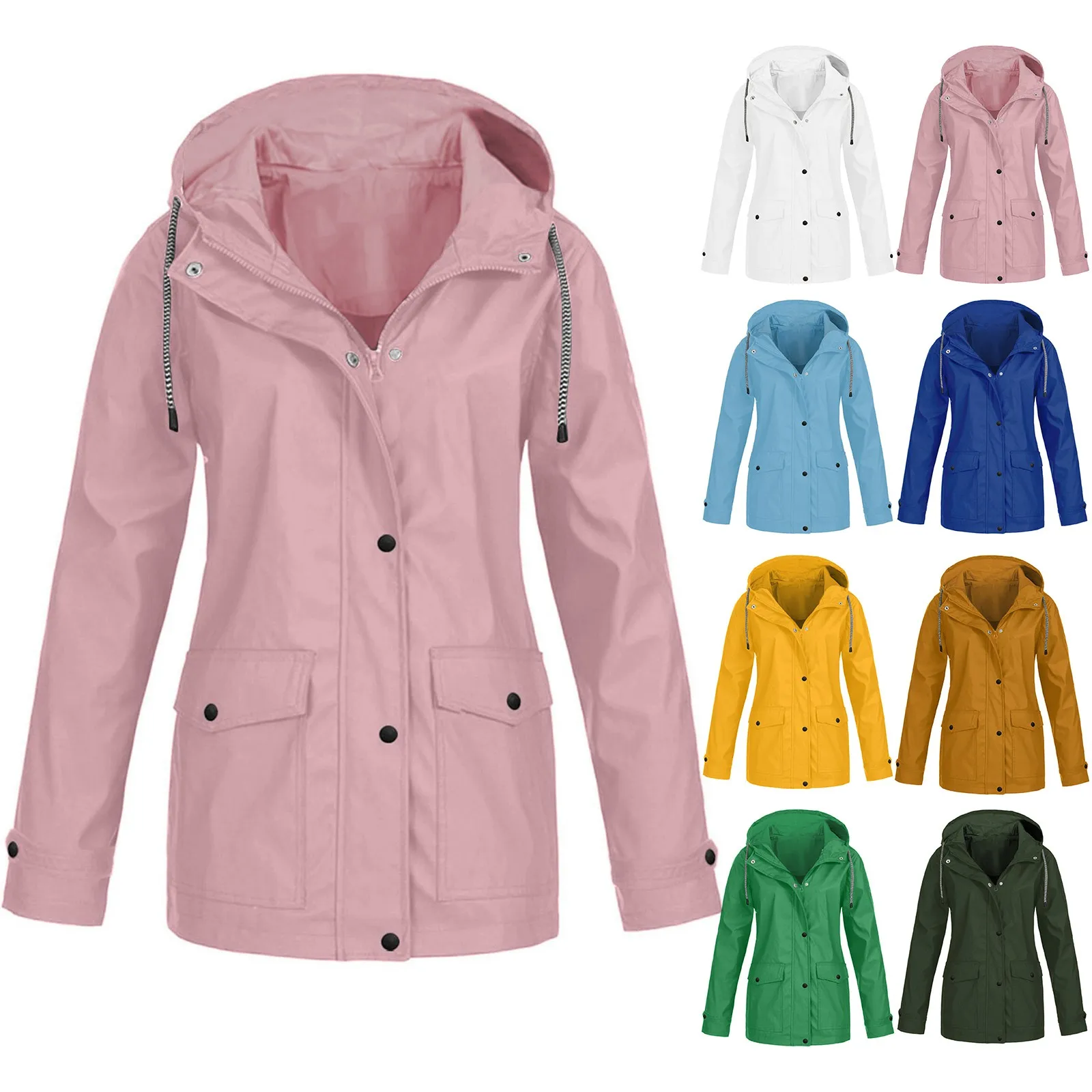 

Женская куртка, пальто, походная одежда, водонепроницаемый ветрозащитный плащ с переходом, женский топ с капюшоном, Женская мода 2023