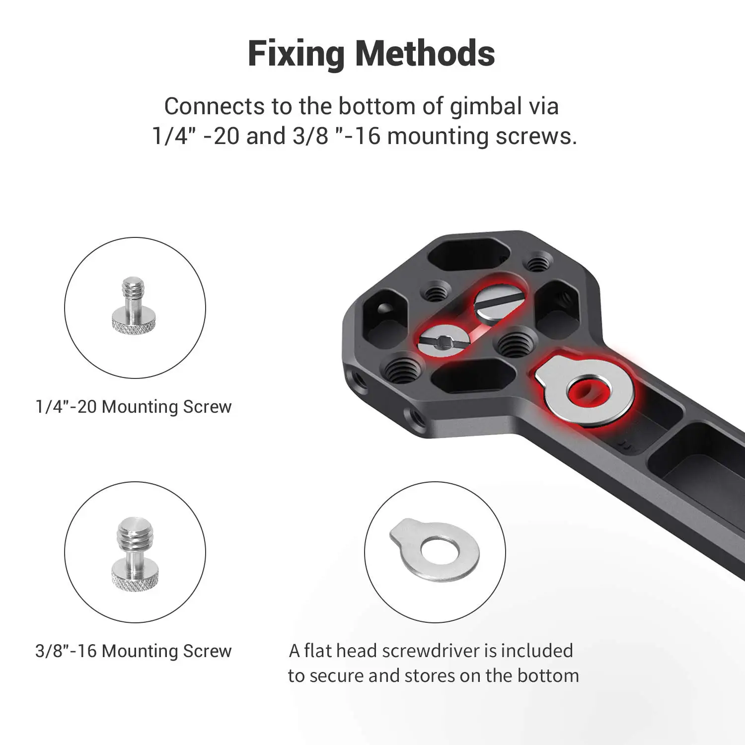 Боковая ручка SmallRig для DJI Ronin-S/ SC & Zhiyun Crane 2/V2 Moza Air 2/AirCorss 2 Gimbals боковая рукоятка с