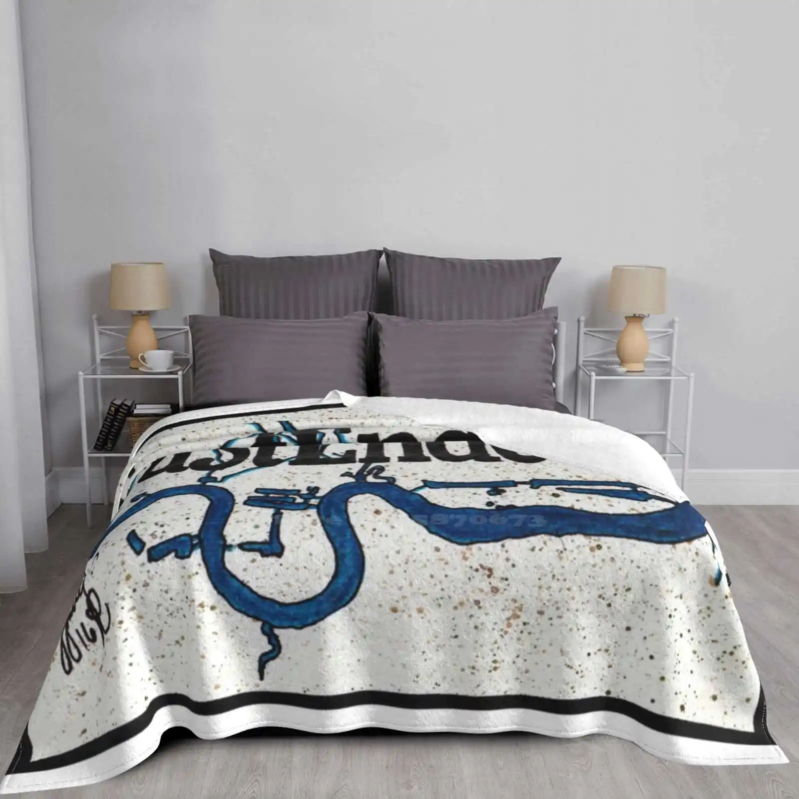 Eastender River Новое поступление модное теплое фланелевое одеяло для отдыха Eastenders Logo