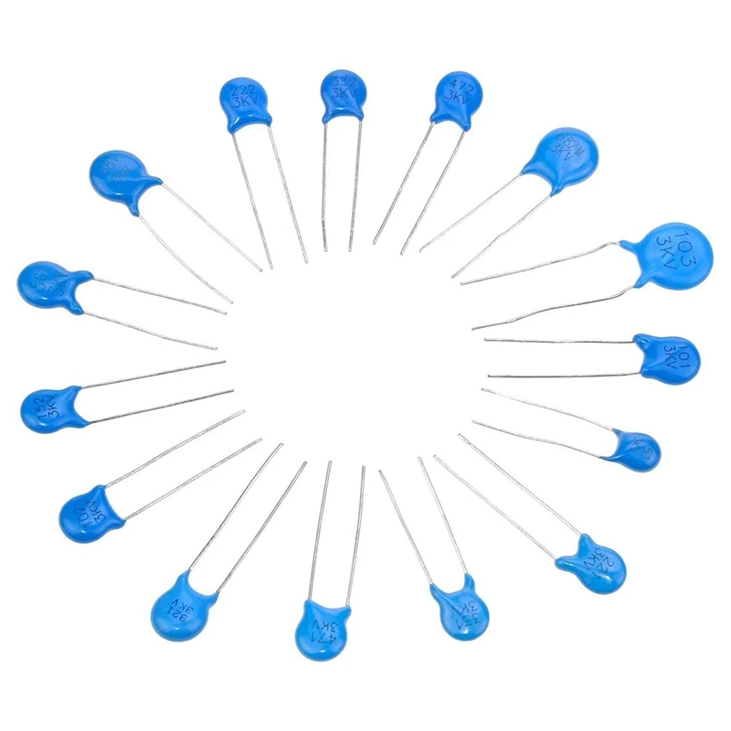 180 шт. 15 значений набор керамических конденсаторов высокого напряжения диапазон