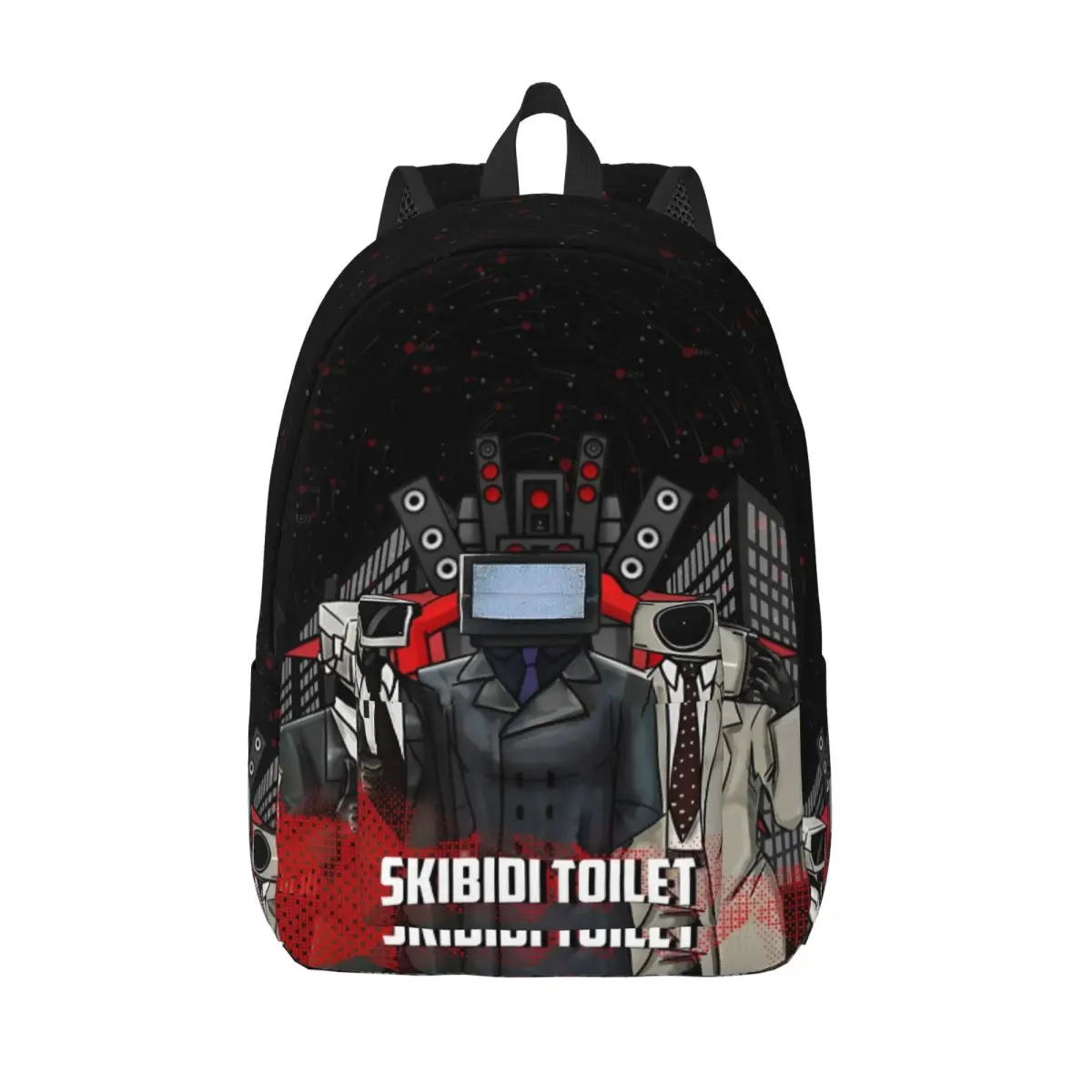 Skibidi Туалет Спикерман Оператор Классический Рюкзак Легкий Студенческий TVman Юмор