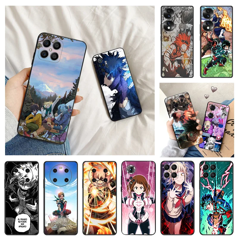 Ультратонкий чехол для телефона Honor X8 X7 X9 b X6 4G 70 90 Magic5 Pro 8x Pixel 8 7 6 a My Hero Академия Bakugou